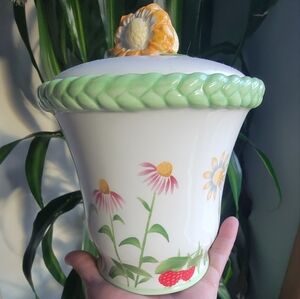 AVON Floral  Tea Canister from